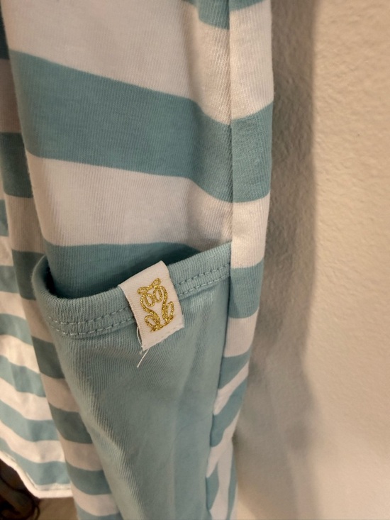 Simply Southern Striped Tank Dress XL Blue White Casual Summer Beach Cover Up - Picture 5 of 10